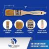 imagePro Grade  Chip Paint Brushes  12 Ea 1 Inch Chip Paint Brush Light Brown