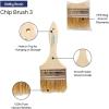 imagePro Grade  Chip Paint Brushes  12 Ea 3 Inch Chip Paint Brush Light Brown
