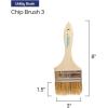 imagePro Grade  Chip Paint Brushes  12 Ea 3 Inch Chip Paint Brush Light Brown
