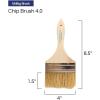 imagePro Grade  Chip Paint Brushes  12 Ea 4 Inch Chip Paint Brush Light Brown