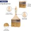 imagePro Grade  Chip Paint Brushes  12 Ea 4 Inch Chip Paint Brush Light Brown