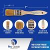 imagePro Grade  Chip Paint Brushes  24 Ea 1 Inch Chip Paint Brush Light Brown