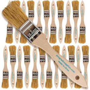 imagePro Grade  Chip Paint Brushes  24 Ea 1 Inch Chip Paint Brush Light Brown
