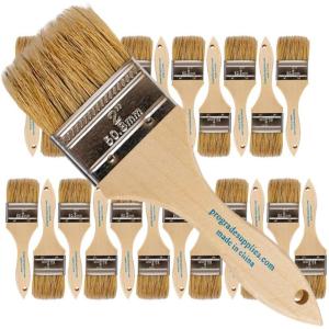 imagePro Grade  Chip Paint Brushes  24 Ea 2 Inch Chip Paint Brush Light Brown