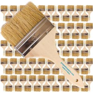 imagePro Grade  Chip Paint Brushes  96 Ea 4 Inch Chip Paint Brush Light Brown