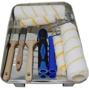 imagePro Grade Paint Roller Cover SetWall Painting Roller Naps for Professional or Home Owners with All Paints and Stains Paint Roller Covers are for House or Commercial Use 10pc Paint Set