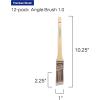 image12PK 1 inch Angle Brush Premium WallTrim House Paint Brush Set Great for Professional Painter and Home Owners Painting Brushes for Cabinet Decks Fences Interior Exterior ampamp Commercial Paintbrush