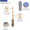 image12PK 1 inch Angle Brush Premium WallTrim House Paint Brush Set Great for Professional Painter and Home Owners Painting Brushes for Cabinet Decks Fences Interior Exterior ampamp Commercial Paintbrush