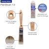 image12PK 1 inch Flat Brush Premium WallTrim House Paint Brush Set Great for Professional Painter and Home Owners Painting Brushes for Cabinet Decks Fences Interior Exterior ampamp Commercial Paintbrush