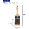image12PK 25 inch Flat Brush Premium WallTrim House Paint Brush Set Great for Professional Painter and Home Owners Painting Brushes for Cabinet Decks Fences Interior Exterior ampamp Commercial Paintbrush
