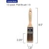 image12Pk 15 inch Flat Brush Premium WallTrim House Paint Brush Set Great for Professional Painter and Home Owners Painting Brushes for Cabinet Decks Fences Interior Exterior ampamp Commercial Paintbrush