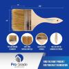 imagePro Grade  Chip Paint Brushes  24 Ea 4 Inch Chip Paint Brush Light Brown
