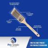 imagePro Grade Paint Brush Set  3Pack  2quot Angle Brushes for All Latex and Oil Paints ampamp Stains  Home Improvement  Interior ampamp Exterior Use