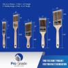 imagePro Grade Paint Brushes 5Piece Paint Brush Set Flat ampamp Angle Brushes for Latex and Oil Paints Stains Interior ampamp Exterior Home Improvement