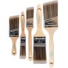 imagePro Grade Paint Brushes 5Piece Paint Brush Set Flat ampamp Angle Brushes for Latex and Oil Paints Stains Interior ampamp Exterior Home Improvement