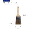 imageProGrade Premium WallTrim House Paint Brush Set Great for Professional Painter and Home Owners Painting Brushes for Cabinet Decks Fences Interior Exterior ampamp Commercial Paintbrush 2Ea H 25F