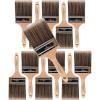 image12PK 4 inch Flat BrushPremium WallTrim House Paint Brush Set Great for Professional Painter and Home Owners Painting Brushes for Cabinet Decks Fences Interior Exterior ampamp Commercial Paintbrush