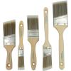 imagePro Grade Paint Brushes 5Piece Paint Brush Set Flat ampamp Angle Brushes for Latex and Oil Paints Stains Interior ampamp Exterior Home Improvement