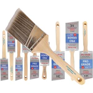 image10 Pack ProGrade Premium WallTrim House Paint Brush Set Great for Professional Painter and Home Owners Painting Brushes for Cabinet Decks Fences Interior Exterior ampamp Commercial Paintbrush