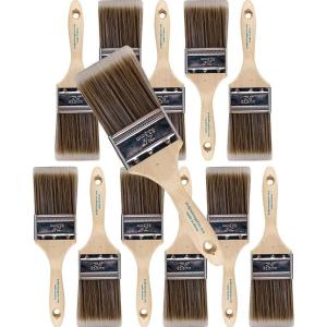 image12PK 25 inch Flat Brush Premium WallTrim House Paint Brush Set Great for Professional Painter and Home Owners Painting Brushes for Cabinet Decks Fences Interior Exterior ampamp Commercial Paintbrush