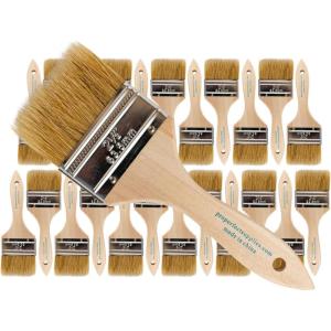 imagePro Grade  Chip Paint Brushes  24 Ea 25 Inch Chip Paint Brush Light Brown