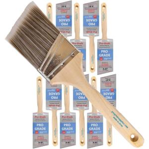 imagePro Grade  Paint Brushes  12Ea 3quot Angle Brushes