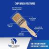 imagePro Grade  Chip Brush  Paint Brush Set  24 Pack  Natural China Bristle Paintbrush Set for Art Craft Epoxy Varnish Resin Stain Glue Gesso Primer Acrylic and Oil Paint