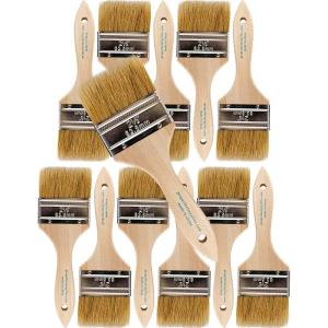 imagePro Grade Chip Paint Brushes  12Pack  25quot Chip Brushes for Paints Stains Varnishes Glues ampamp Gesso  Home Improvement  Interior ampamp Exterior Use